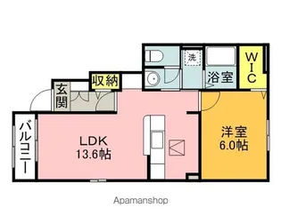 エテルノ・ピーヌⅡ【1階】の間取り
