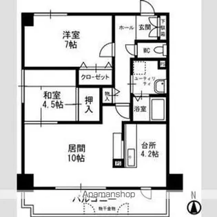 シビックコート苗穂駅前【5階】の間取り