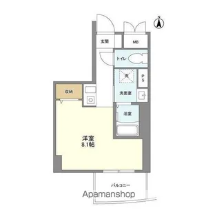 ミリアレジデンス御茶ノ水【5階】の間取り