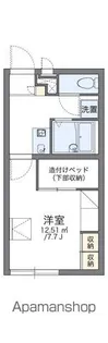 レオパレス結【206号室】の間取り