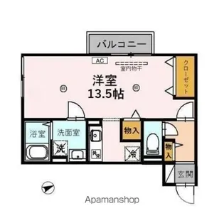 ウィルモア B【203号室】の間取り