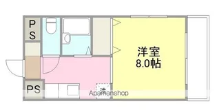 カーサエルマール【601号室】の間取り
