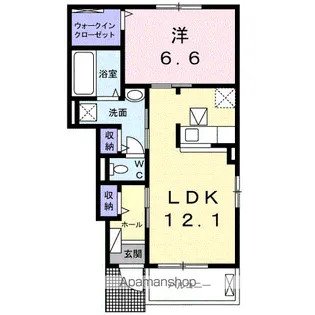 プレジオスⅡーA【1階】の間取り