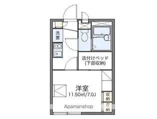 レオパレスコーポリッチⅡ【2階】の間取り