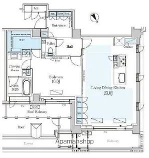 パークアクシスプレミア表参道【5階】の間取り