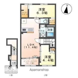 プレシャスⅡ【2階】の間取り