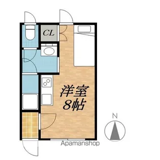 文教荘【1階】の間取り