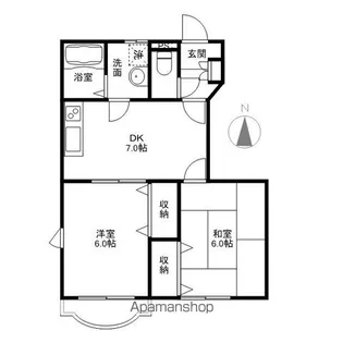 サニーハートⅠ【1階】の間取り