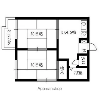 コーポ・フロイデ【1階】の間取り