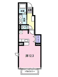 プラシード小坂B【1階】の間取り