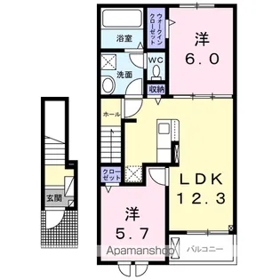 シーズン HR【2階】の間取り