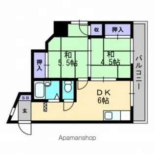 浅井マンション【3階】の間取り