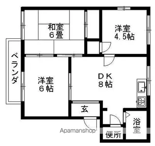 ハイツサンシャイン A【201号室】の間取り