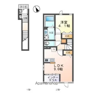 イストワールB【2階】の間取り