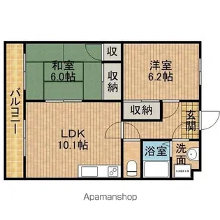 アイリス【1階】の間取り
