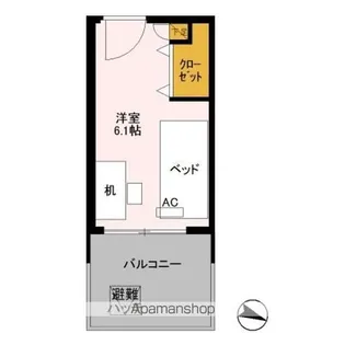 ロイヤルパークスER万代 SHARE万代【304-G号室】の間取り