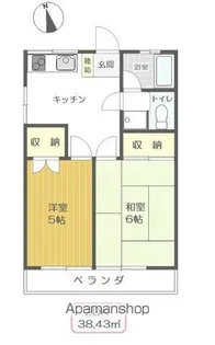 ハイツ・アマンド【2階】の間取り