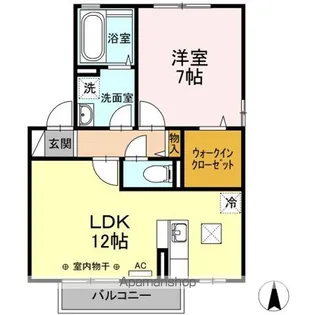 リビングタウン南仙北 E【1階】の間取り