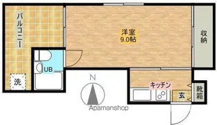 きようコート【307号室】の間取り