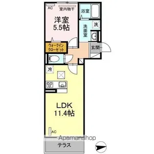 ココティエ【1階】の間取り