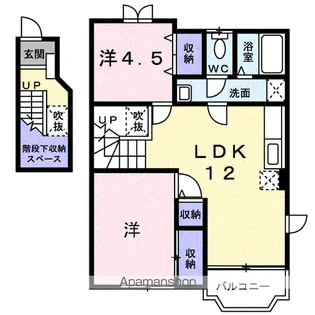 フローレンス宮嶋C【2階】の間取り