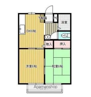 ハイツ池園【203号室】の間取り
