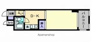 アルファエステート扇町【2階】の間取り