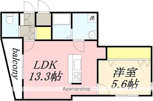 ALUBARNA(アルバーナ)【202号室】の間取り