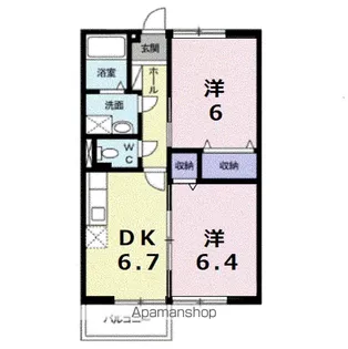 山茶館【2階】の間取り