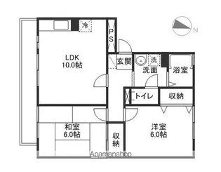 ラフィネ高柳【2階】の間取り
