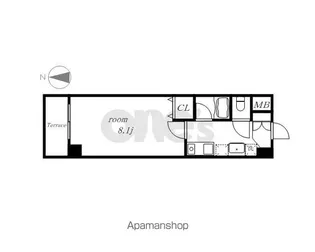 ヒルズ新栄3号館【3階】の間取り