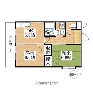 プロクシィスクエア豊【402号室】の間取り