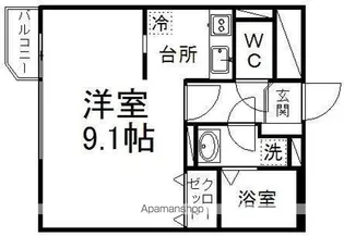 ヴィラコート小田原【2階】の間取り