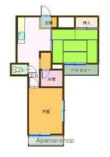 マエザワ第2コーポ【2階】の間取り