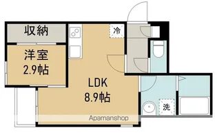 REGALEST NORTH宮城野原【1階】の間取り