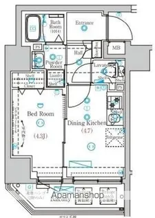 MIND両国【6階】の間取り