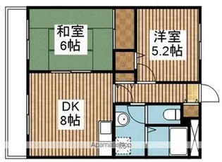 ソイルヴァレー天神【1階】の間取り