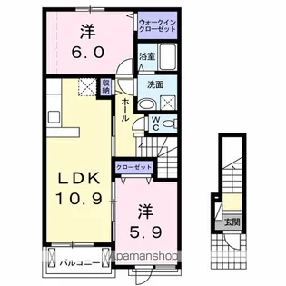 M&M【2階】の間取り