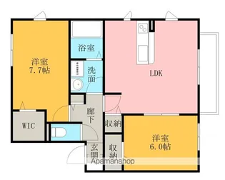 アドミラブールりんくう【1階】の間取り