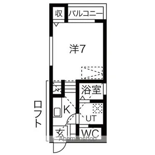 CASA KUROKAWA【101号室】の間取り