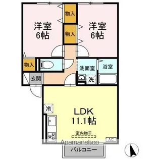 クレベール【2階】の間取り