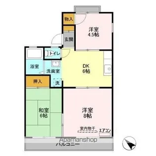 スカイハイツ池田 A【2階】の間取り
