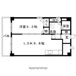 グランモール秋山【3階】の間取り
