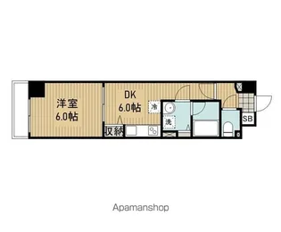 ユニーブル阿佐ヶ谷南【5階】の間取り
