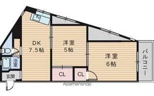 西本マンション【2階】の間取り
