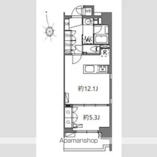 オーブレジデンス神南【10階】の間取り