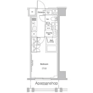 ザ・パークハビオ文京江戸川橋【3階】の間取り