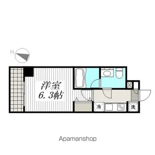 エストゥルース横濱吉野町【8階】の間取り