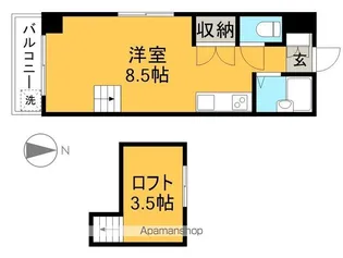 サンテラス北本町【4階】の間取り