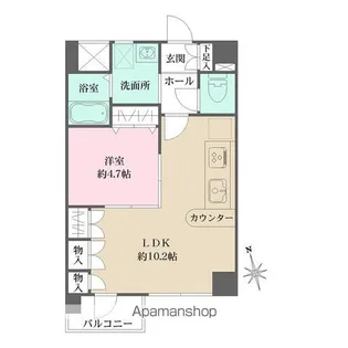 東京都中野区中央2丁目【マンション】の間取り